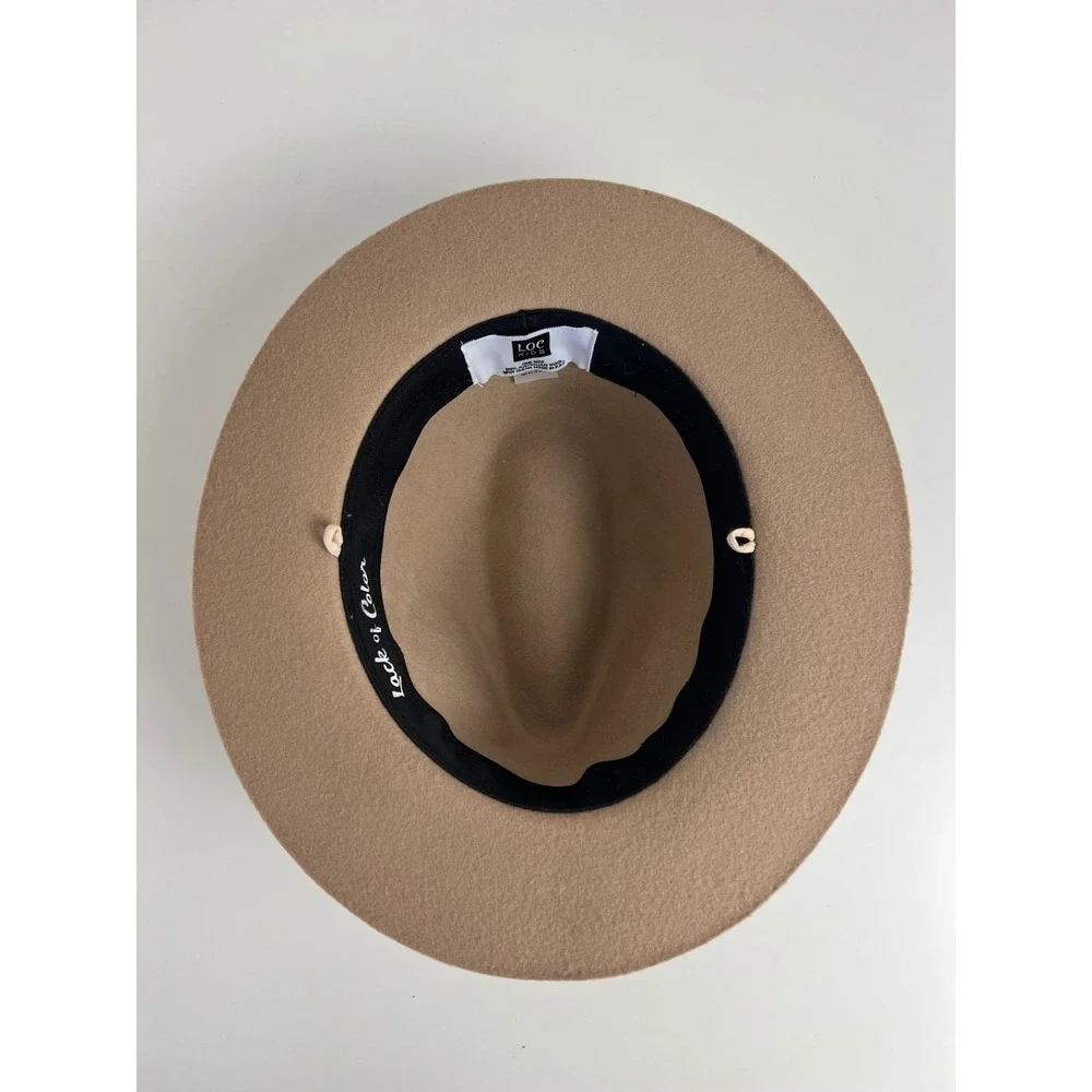 Lack of Color Kids Tan Australian Wool Fedora Hat One‎ Size Wide Brim Unisex